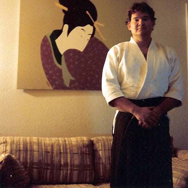 Robert Newton, brown belt, wearing his hakama